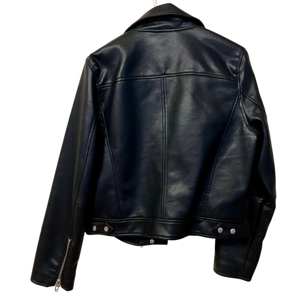 🖤🖤 EUC Blank NYC Vegan Leather Moto Jacket in Black – Size Large – LIKE NEW - Picture 2 of 5